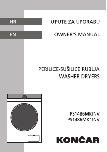 Priručnik Končar PS1486MKINV Perilica – sušilica