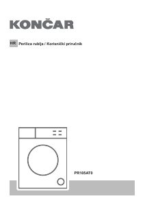 Priručnik Končar PR105AT0 Stroj za pranje rublja