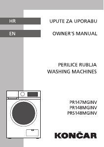 Manual Končar PR147MGINV Washing Machine