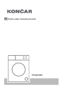 Priručnik Končar PR148AT4INV Stroj za pranje rublja