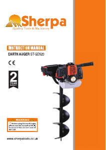 Manual Sherpa ST-GD520 Earth Auger