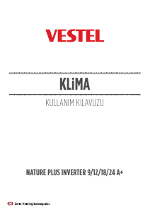 Kullanım kılavuzu Vestel Nature Plus Inverter 9 A+ Klima