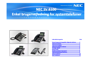 Brugsanvisning NEC SV 8100 Telefon