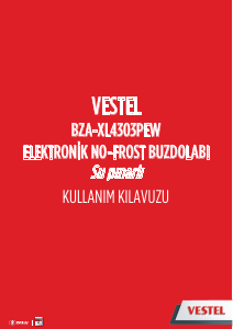 Kullanım kılavuzu Vestel BZA-XL4303PEW Donduruculu buzdolabı