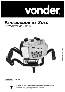 Manual Vonder PSV 520 Perfurador de solo