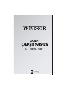 Kullanım kılavuzu Windsor WSW1181 Çamaşır makinesi