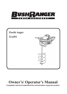 Manual Bushranger EA451 Earth Auger