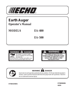 Manual Echo EA-500 Earth Auger