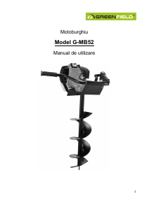Manual Greenfield G-MB52 Burghiu de pamant