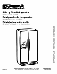Manual Kenmore 106.52572202 Fridge-Freezer