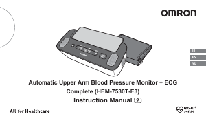 Handleiding Omron HEM-7530T-E3 Bloeddrukmeter