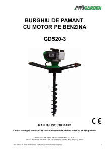 Manual Progarden GD520-3 Burghiu de pamant