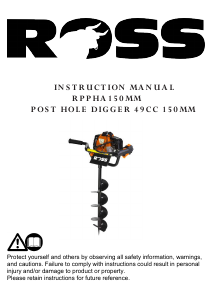 Manual Ross RPPHA150MM Earth Auger