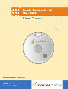 Manual Spaulding 2100iQ ECG Device