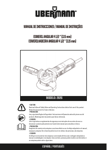 Manual de uso Ubermann 2826 Amoladora angular
