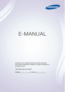 Manuale Samsung UE75F8000SL LED televisore