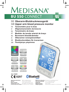 Manual de uso Medisana BU 550 connect Tensiómetro