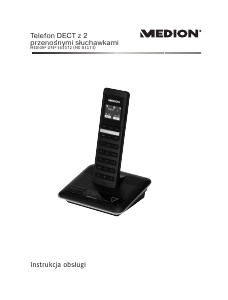 Instrukcja Medion Life S63072 (MD 83173) Telefon bezprzewodowy