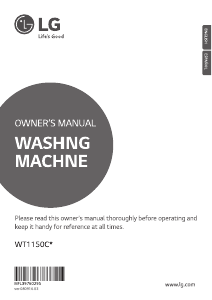 Handleiding LG WT1150CW Wasmachine