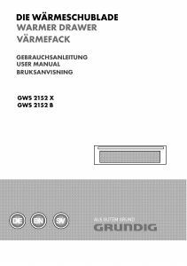 Bedienungsanleitung Grundig GWS 2152 X Wärmeschublade