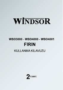 Kullanım kılavuzu Windsor WSO4001 Solo fırın