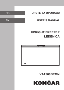 Manual Končar LV1A500BEMN Freezer