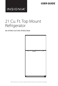 Manual Insignia NS-RTM21BS8 Fridge-Freezer