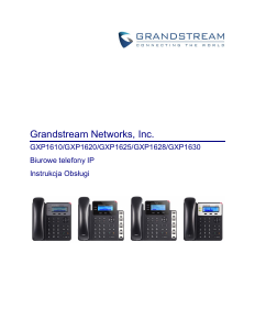 Instrukcja Grandstream GXP1610 Telefon IP