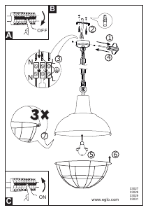 Manuale Eglo 33029 Lampada