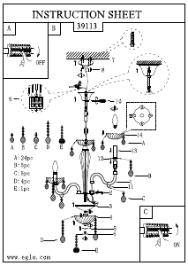 Manuale Eglo 39113 Lampada