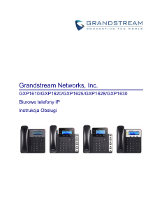 Instrukcja Grandstream GXP1620 Telefon IP