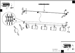 Rokasgrāmata Eglo 39649 Lampa