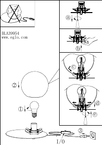 Manual Eglo 39954 Lampă