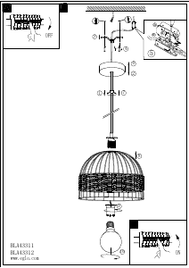 Hướng dẫn sử dụng Eglo 43312 Đèn