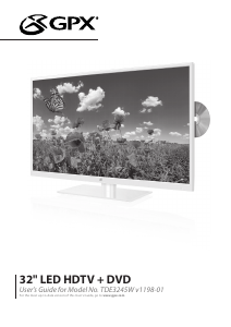 Manual GPX TDE3245W LED Television