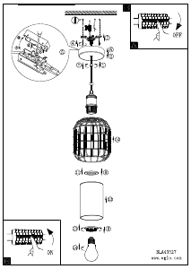 Instrukcja Eglo 43527 Lampa