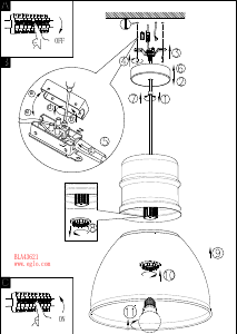 Instrukcja Eglo 43621 Lampa