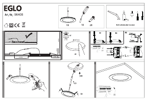 Manuale Eglo 96408 Lampada