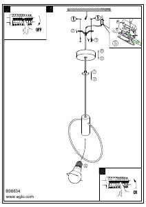 Rokasgrāmata Eglo 98834 Lampa