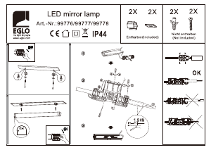 Instrukcja Eglo 99776 Lampa