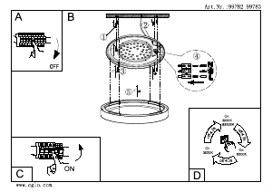 Kasutusjuhend Eglo 99783 Lamp