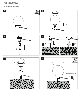 Manual Eglo 900201 Lampă