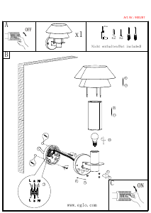 Manuale Eglo 900287 Lampada