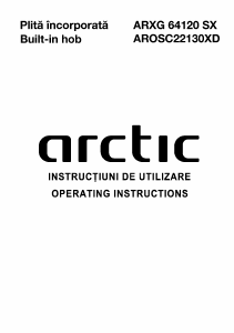 Manual Arctic AROSC 22130 XD Plită