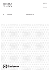 Manuale Electrolux ESF7675ROW Lavastoviglie