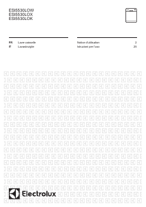 Mode d’emploi Electrolux ESI5530LOW Lave-vaisselle