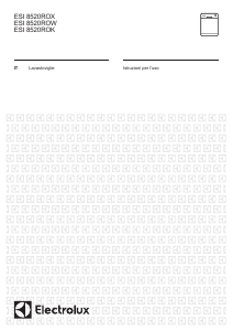 Manuale Electrolux ESI8520ROX Lavastoviglie