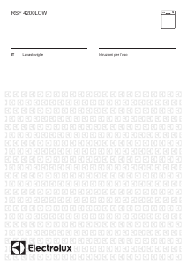 Manuale Electrolux RSF4200LOW Lavastoviglie