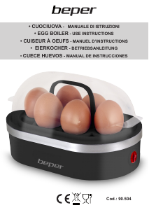 Manual de uso Beper 90.504 Cocedor de huevos