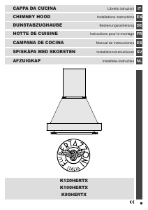 Manual Bertazzoni K100HERTX Cooker Hood